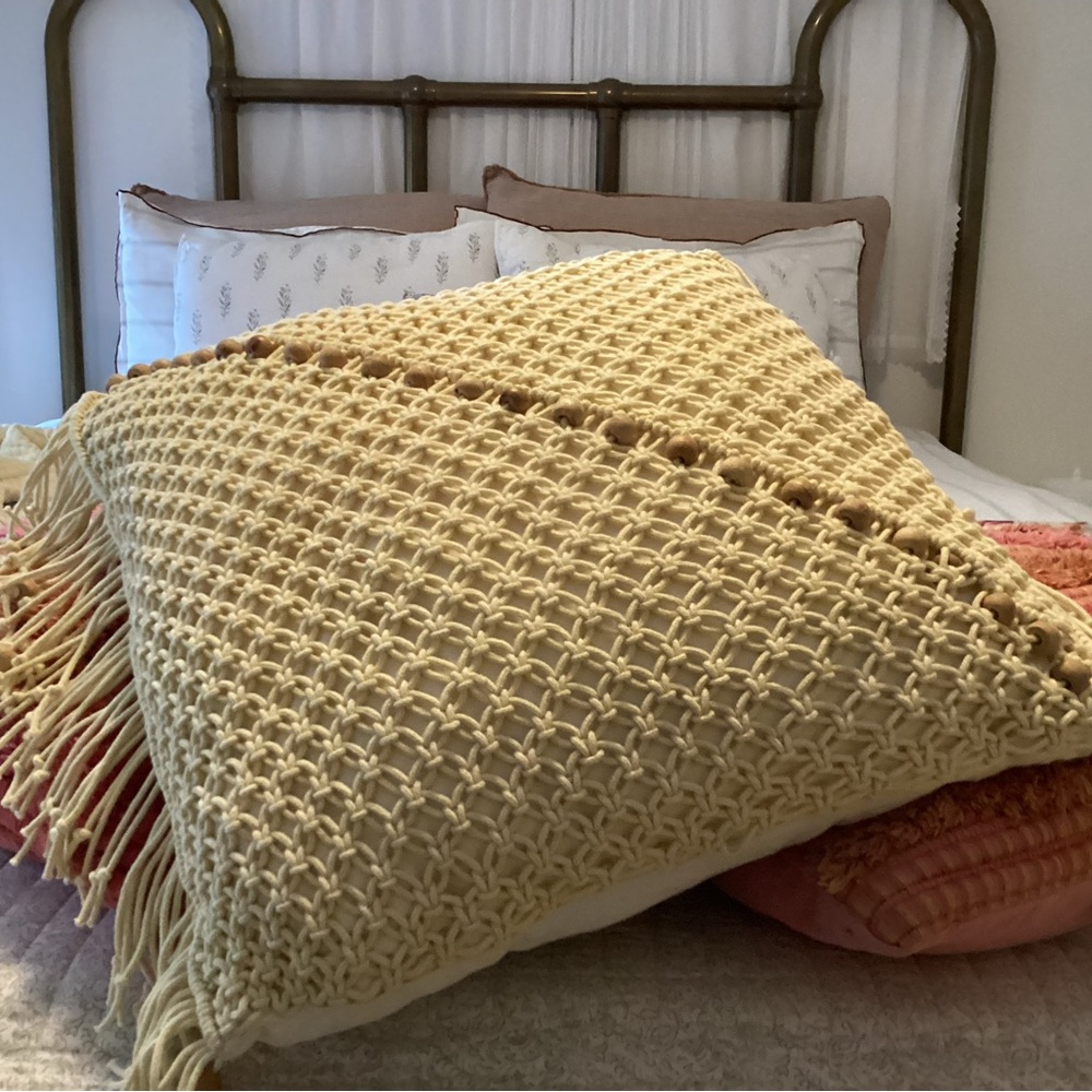 Big Bulky Textured Pillow